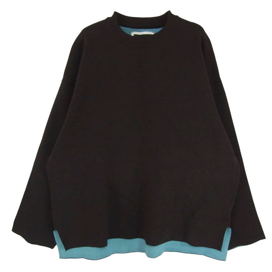 MAISON SPECIAL メゾンスペシャル 11232361307 Double-Face Knit Pullover ダブルフェイス ニット セーター ブラウン系 01【美品】【中古】