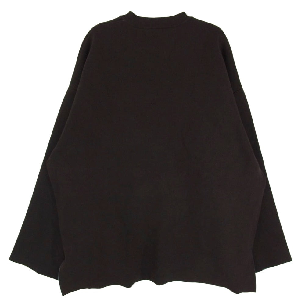MAISON SPECIAL メゾンスペシャル 11232361307 Double-Face Knit Pullover ダブルフェイス ニット セーター ブラウン系 01【美品】【中古】