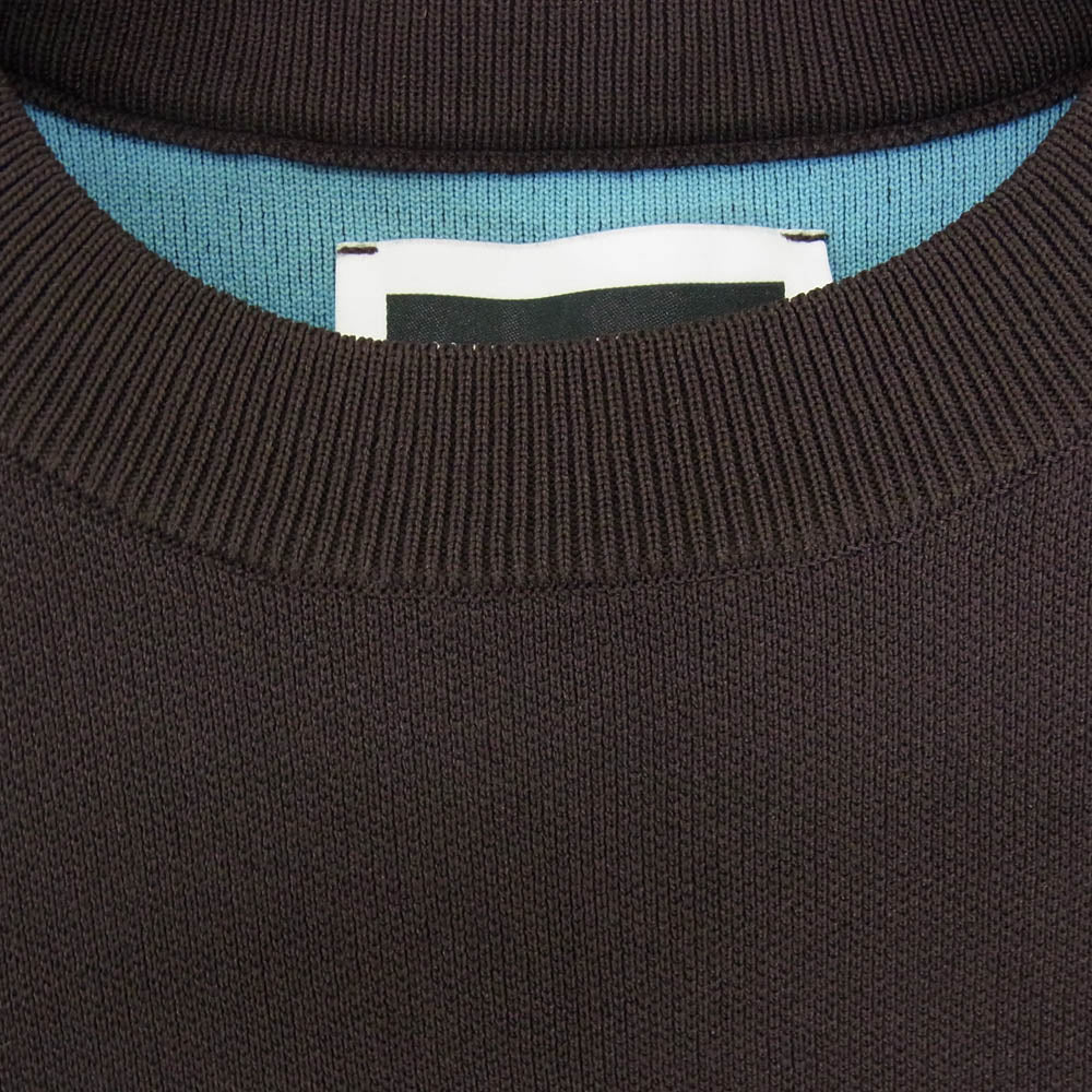 MAISON SPECIAL メゾンスペシャル 11232361307 Double-Face Knit Pullover ダブルフェイス ニット セーター ブラウン系 01【美品】【中古】