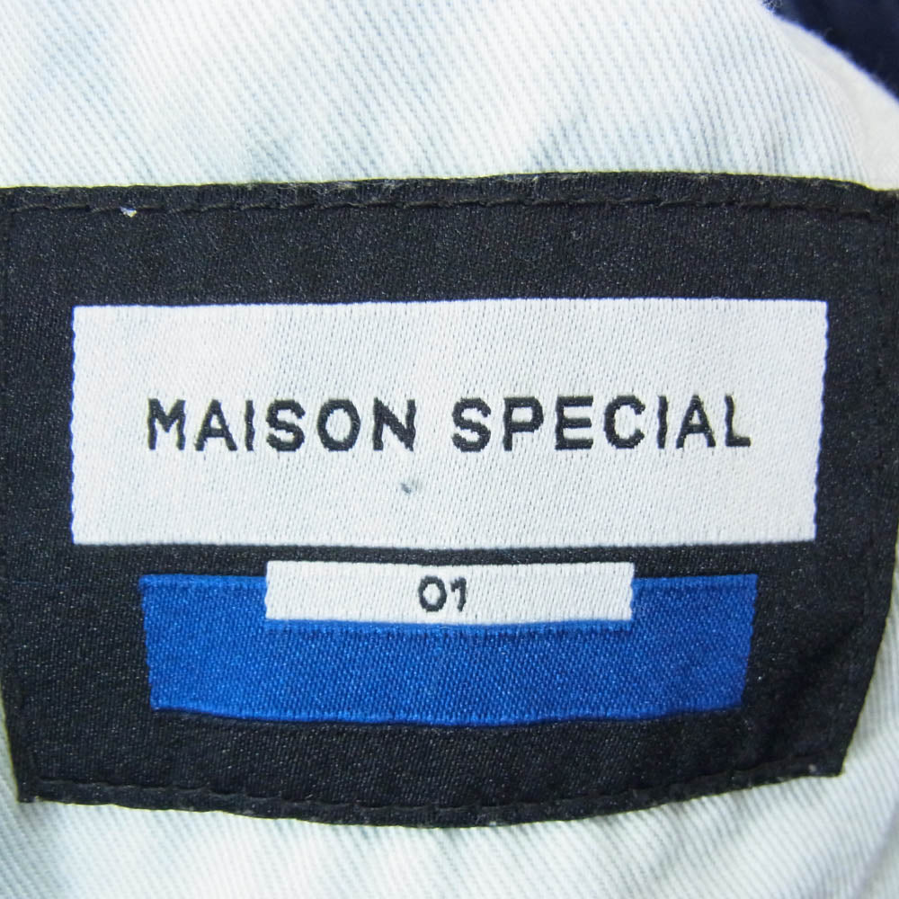 MAISON SPECIAL メゾンスペシャル 11231461220 Hyper Wide Denim Baggy Pants ハイパーワイド デニム バギー パンツ インディゴブルー系 01【中古】