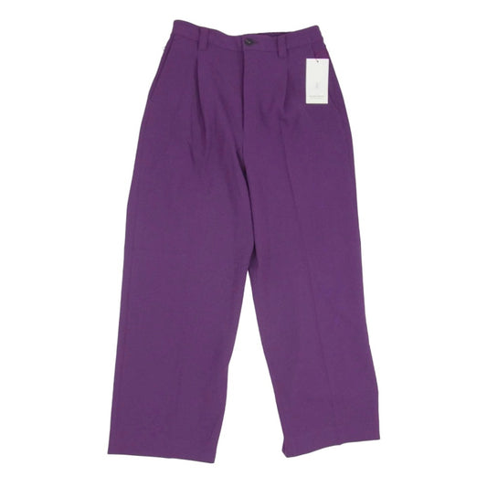 MAISON SPECIAL メゾンスペシャル 11211461240 スポンジッシュ 1タック イージーカラー ワイドパンツ パープル系 02【極上美品】【中古】