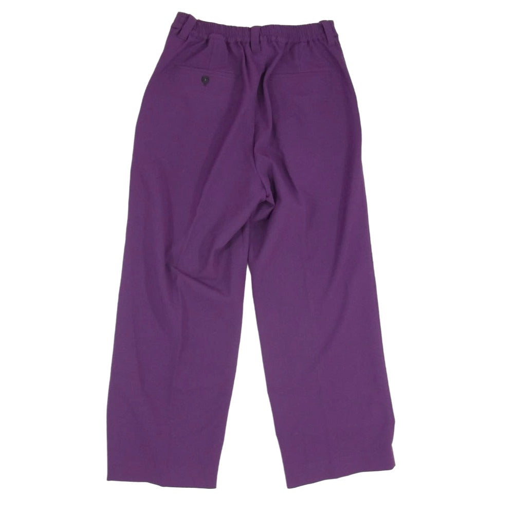 MAISON SPECIAL メゾンスペシャル 11211461240 スポンジッシュ 1タック イージーカラー ワイドパンツ パープル系 02【極上美品】【中古】