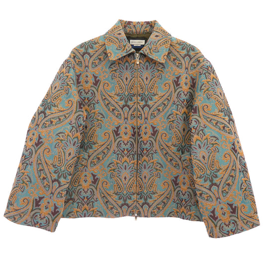 MAISON SPECIAL メゾンスペシャル 11231211202 Damask Jacquard Prime Over Zip Blouson ダマスク ジャガードプ ライムオーバー ZIP ブルゾン ブラウン系 01【美品】【中古】