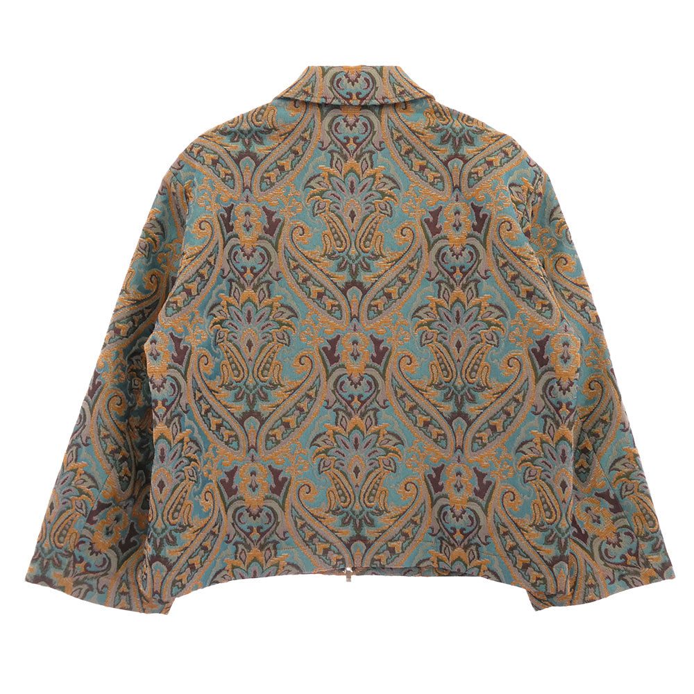 MAISON SPECIAL メゾンスペシャル 11231211202 Damask Jacquard Prime Over Zip Blouson ダマスク ジャガードプ ライムオーバー ZIP ブルゾン ブラウン系 01【美品】【中古】