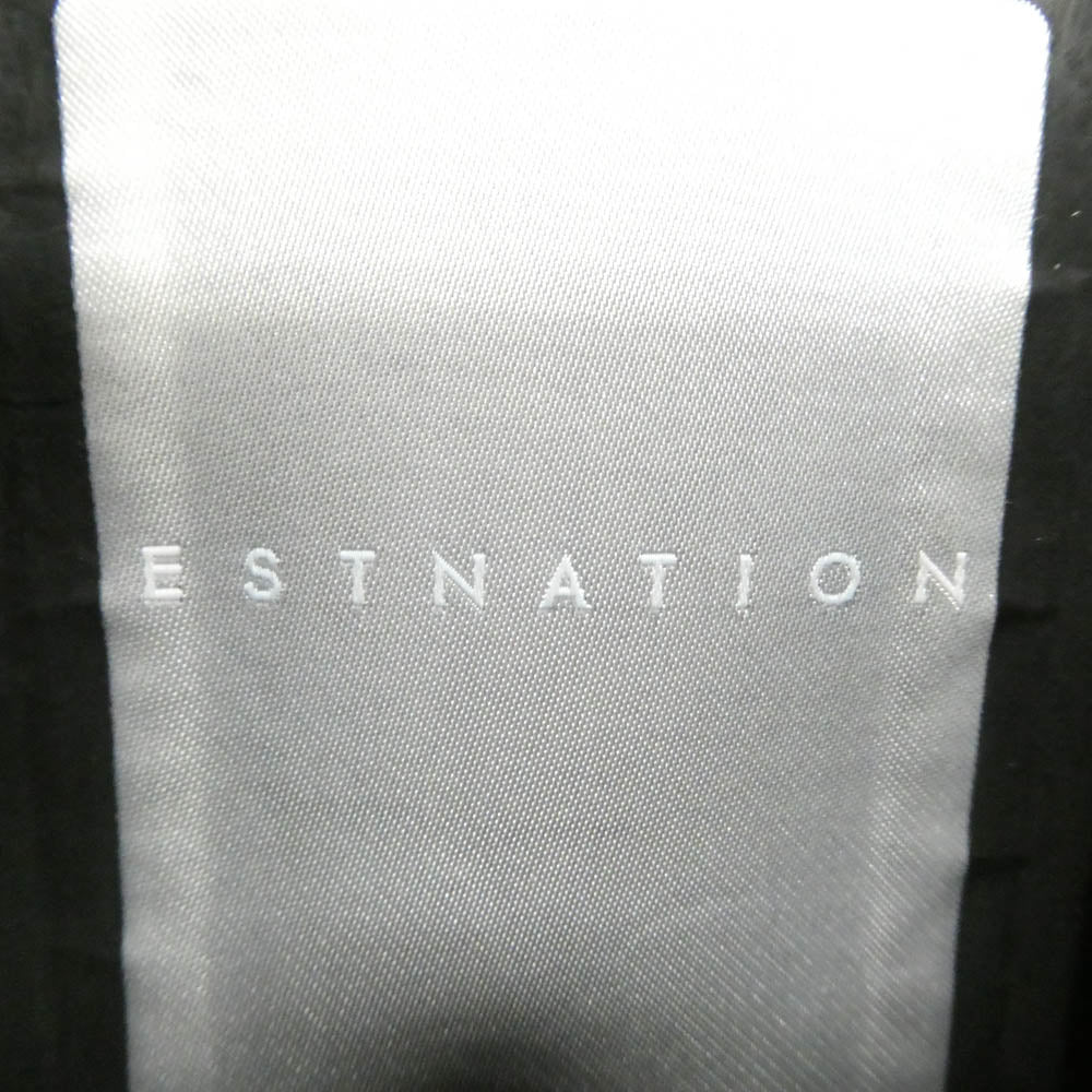 エストネーション 92-200-05-101302 フーデッドコート ダウンコート コート ブラック系 S【中古】