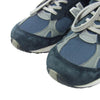 NEW BALANCE ニューバランス M991NV 英国製 スエード メッシュ スニーカー ネイビー系 USA 8.5【中古】