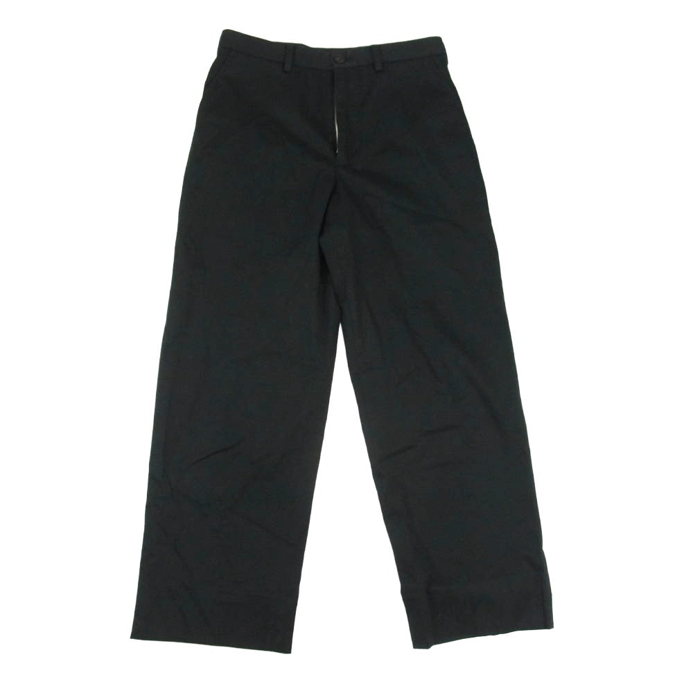 JOSEPH ジョセフ ワイド コットン パンツ ブラック系 44【中古】