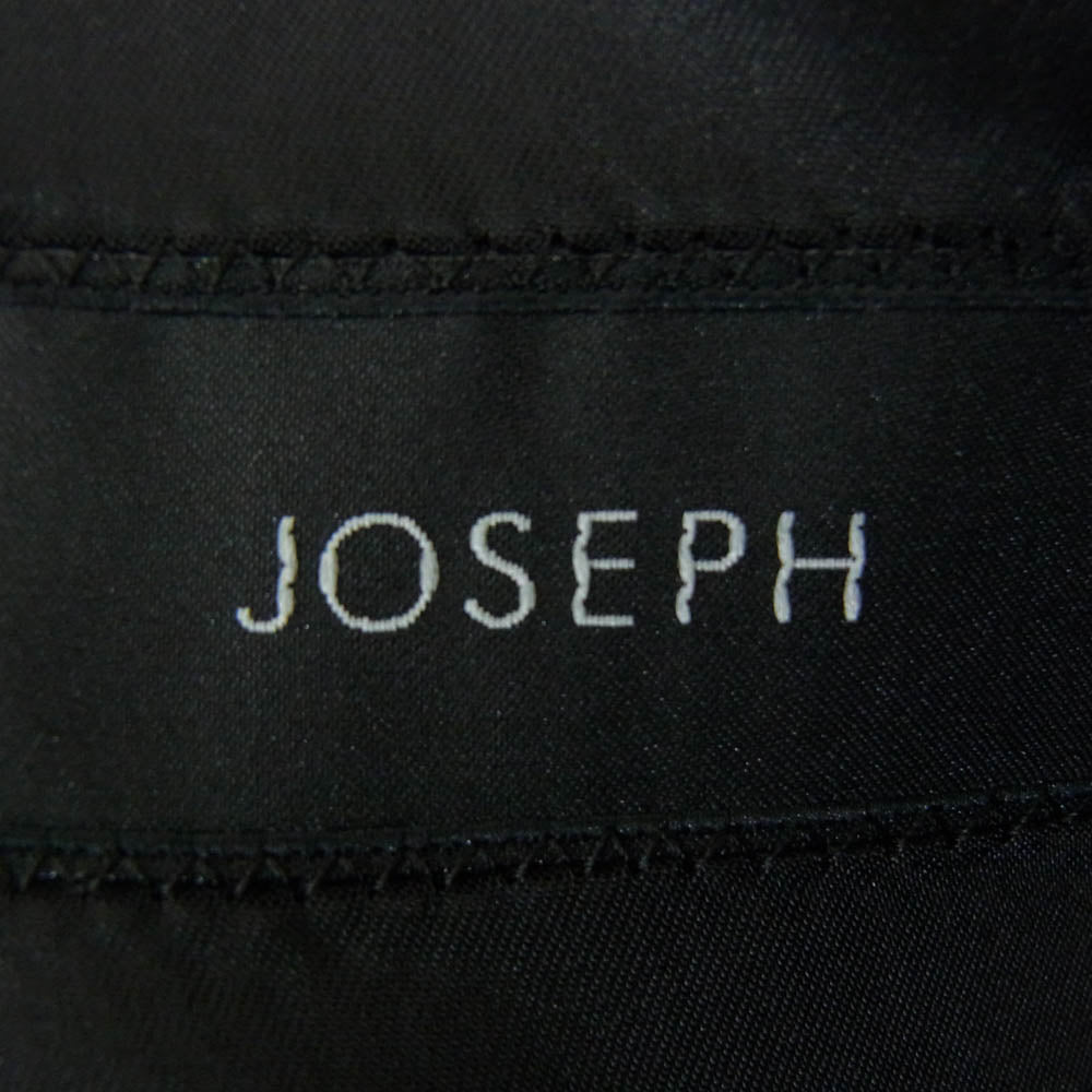 JOSEPH ジョセフ スムースサテンストレッチ CPOシャツ 長袖シャツ ブラック系 46【中古】