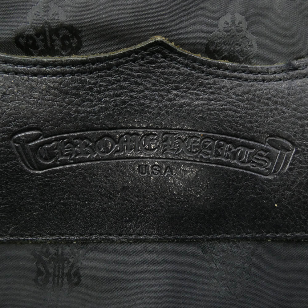 CHROME HEARTS クロムハーツ（原本無） FS TOTE レザー クロスパッチ フローラルクロスリベット スクロールラベル ハラコ ホルスタイン FSトート トートバッグ ピンク系 表記なし【中古】