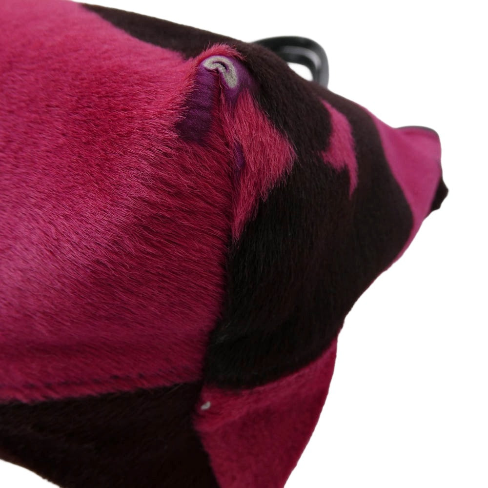 CHROME HEARTS クロムハーツ（原本無） FS TOTE レザー クロスパッチ フローラルクロスリベット スクロールラベル ハラコ ホルスタイン FSトート トートバッグ ピンク系 表記なし【中古】