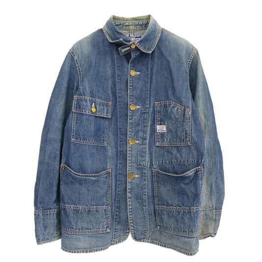 The REAL McCOY'S ザリアルマッコイズ JOE McCOY ジョーマッコイ 8 Hour Union デニム カバーオール インディゴブルー系 38【中古】
