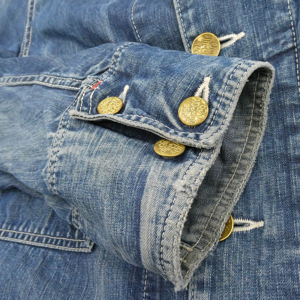 The REAL McCOY'S ザリアルマッコイズ JOE McCOY ジョーマッコイ 8 Hour Union デニム カバーオール インディゴブルー系 38【中古】