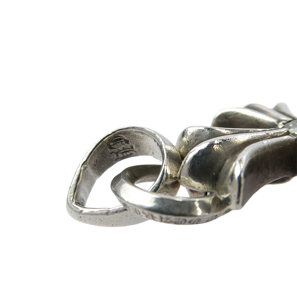 CHROME HEARTS クロムハーツ（原本無） CH CRS SML W BALE 1Pアフターダイヤ スモールCHクロス Wベイル ペンダントトップ シルバー系【中古】