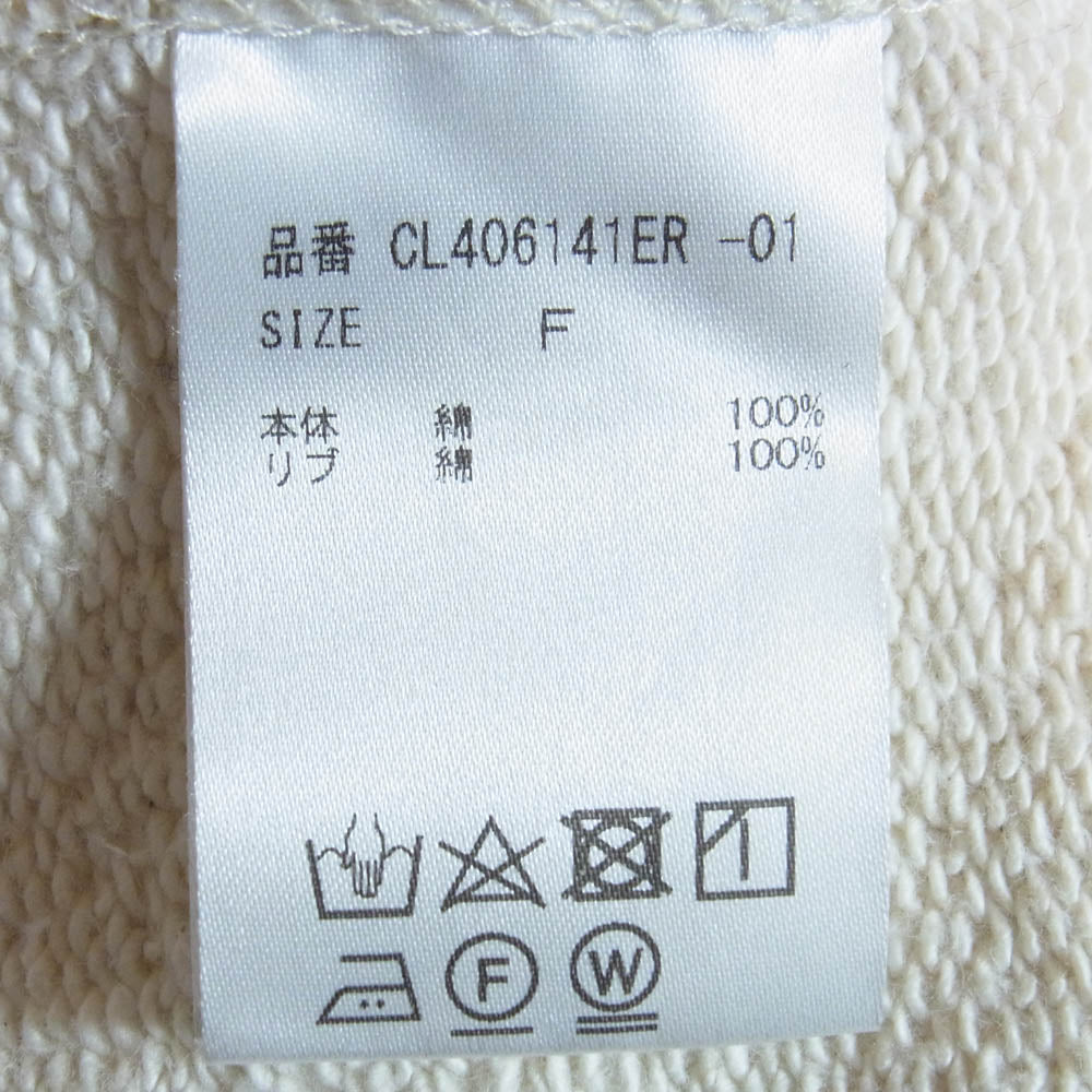 カレンソロジー フルジップ スウェット パーカー オフホワイト系 F【中古】
