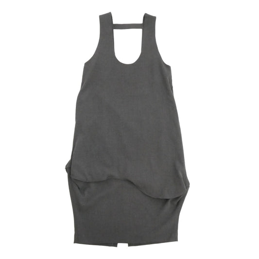 ENFOLD エンフォルド 24SS 300hs233-0970 CURVE DRAPE DRESS ノースリーブ カーブドレープ ワンピース グレー系 36【中古】