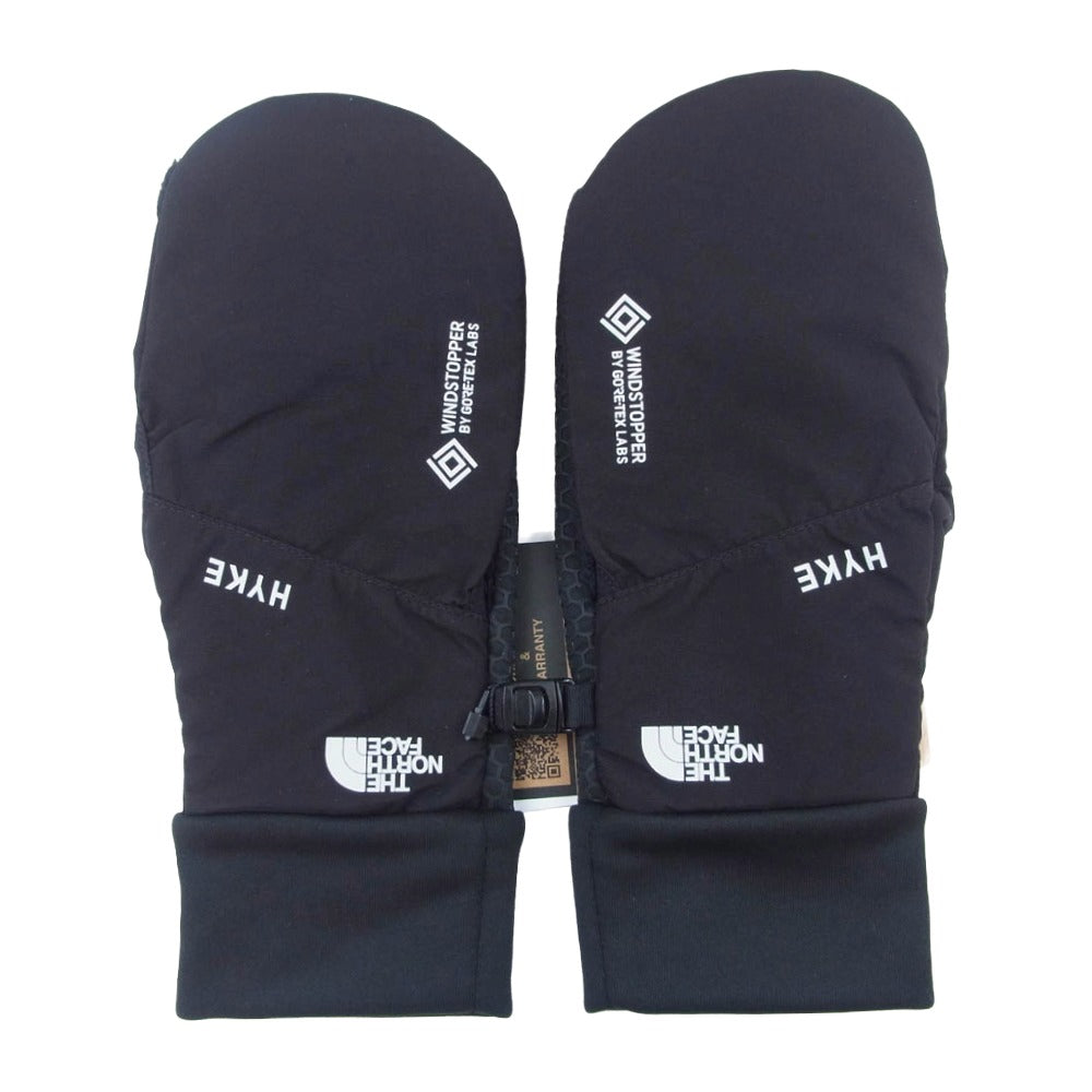 HYKE ハイク NN62540HK × THE NORTH FACE ノースフェイス TNFH Fleece Trail Glove フリーストレイル グローブ 手袋 ブラック系 S【新古品】【未使用】【中古】