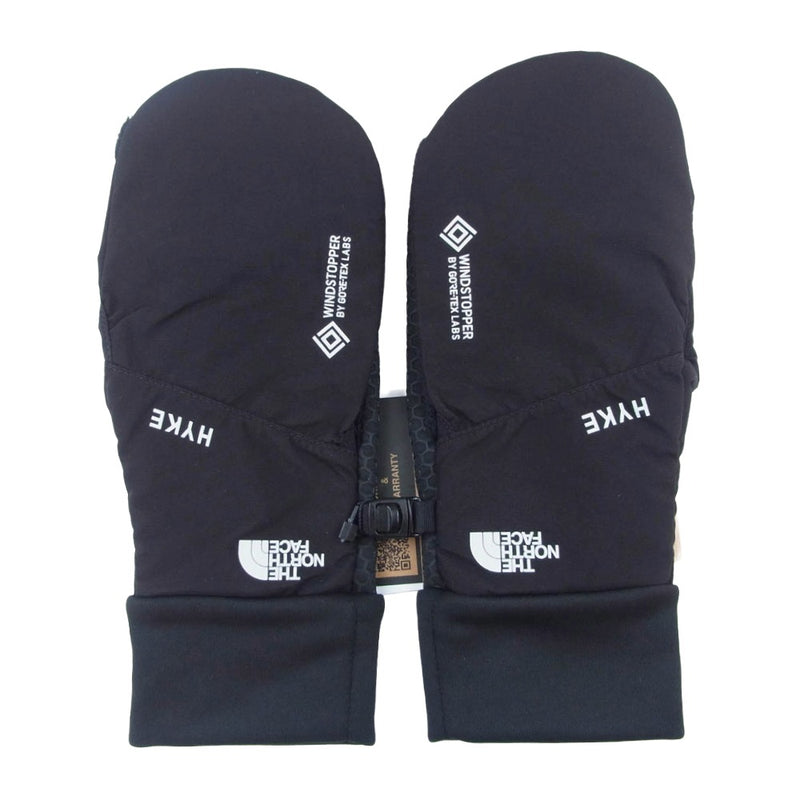 HYKE ハイク NN62540HK × THE NORTH FACE ノースフェイス TNFH Fleece Trail Glove フリーストレイル グローブ 手袋 ブラック系 S【新古品】【未使用】【中古】