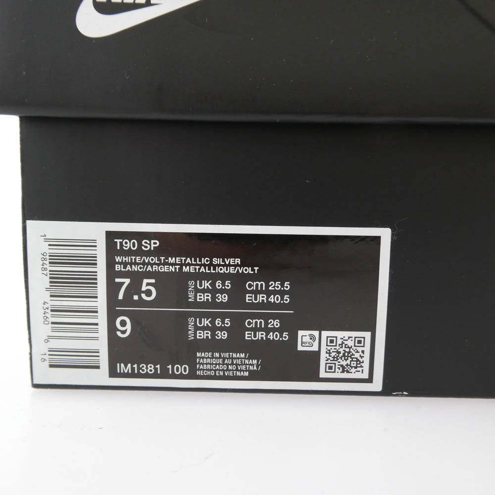 NIKE ナイキ IM1381-100 × PALACE Total 90 3 パレス トータル White Volt Metallic Silver メタリックシルバー スニーカー ホワイト系 25.5cm【極上美品】【中古】