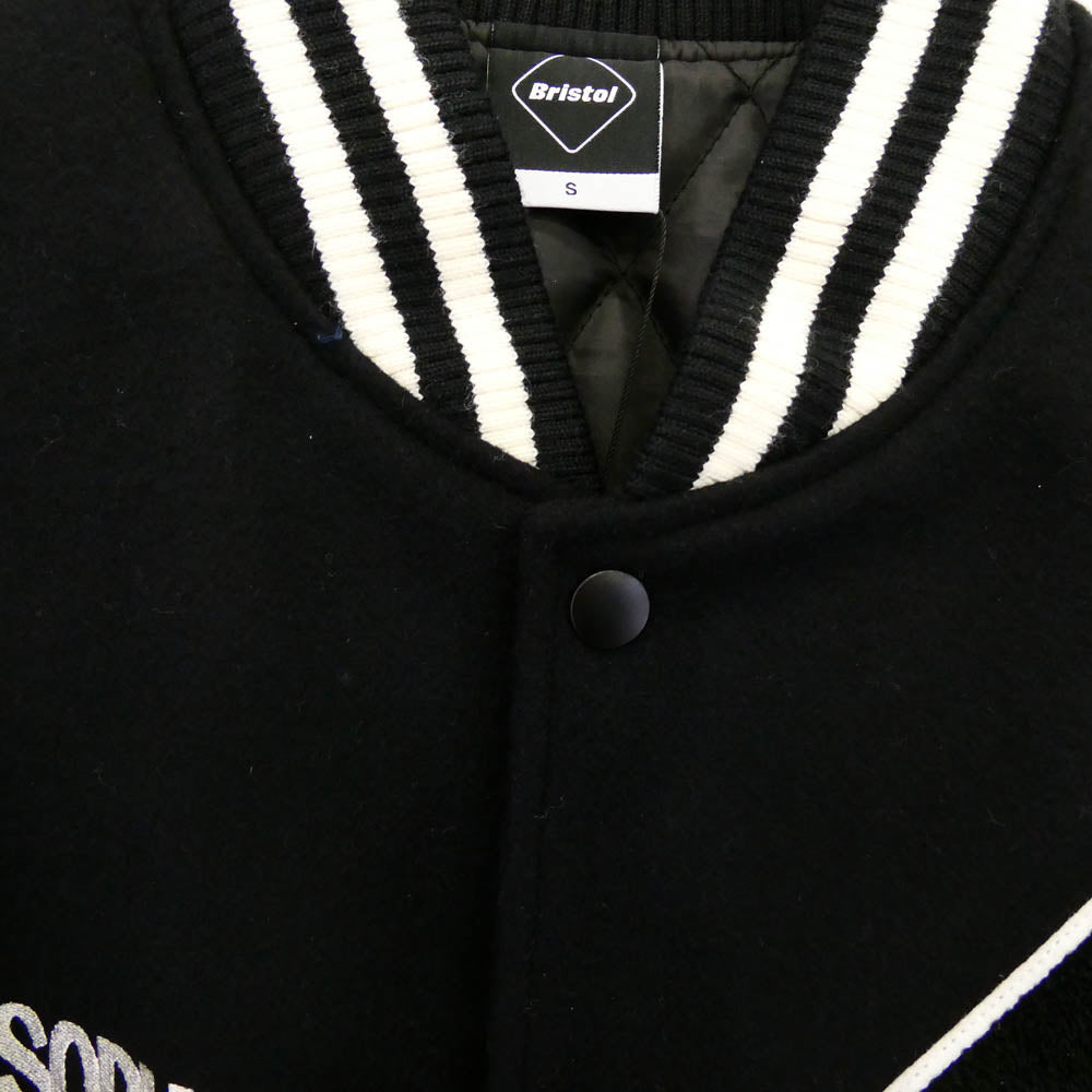F.C.R.B. エフシーアールビー 25AW FCRB-252145 ERIC HAZE VARSITY JACKET エリック ヘイズ ヴァーシティ ジャケット スタジャン ブラック系 S【新古品】【未使用】【中古】