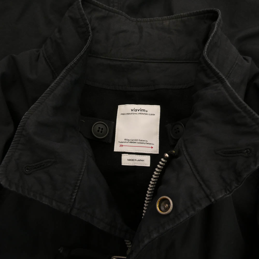 VISVIM ビズビム 25AW 0125205013020 SIX-FIVE FISHTAIL PARKA フィッシュテイル パーカ モッズコート ブラック系 1【極上美品】【中古】