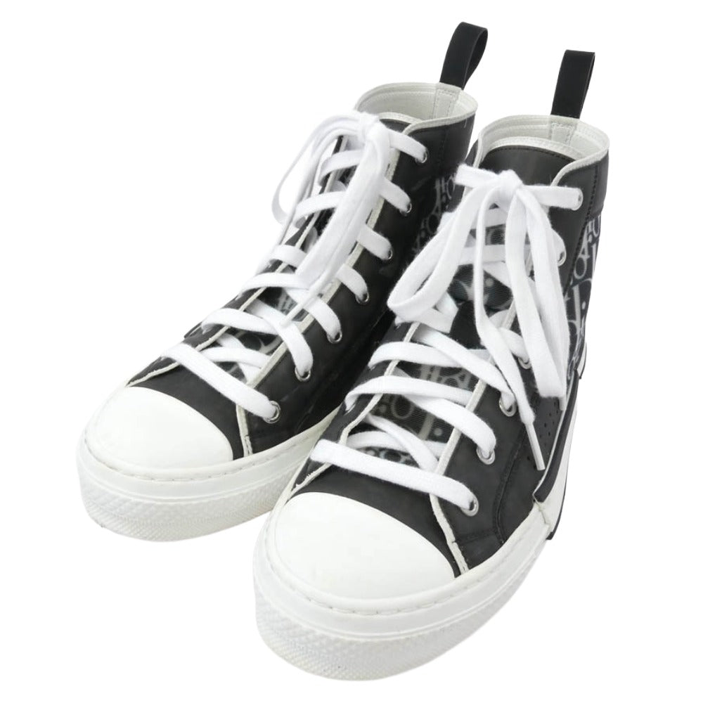 Dior ディオール B23 オブリーク ロゴ ハイカット スニーカー ブラック系 41【中古】