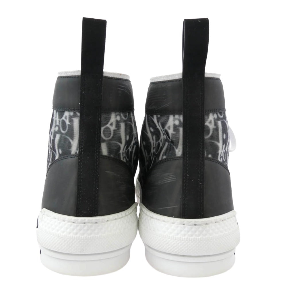 Dior ディオール B23 オブリーク ロゴ ハイカット スニーカー ブラック系 41【中古】