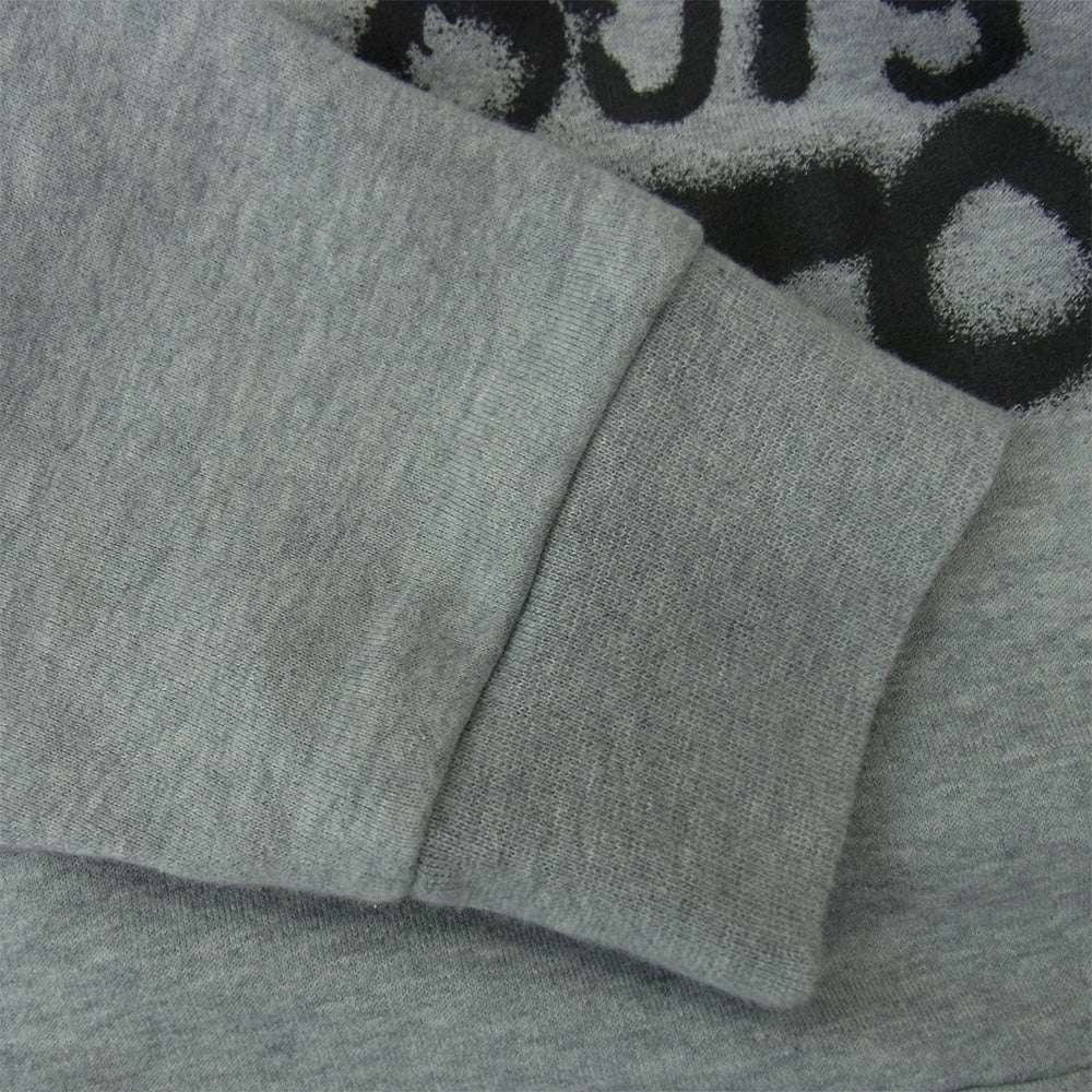 LOUIS VUITTON ルイ・ヴィトン 21AW RM212 UYR HLY68W NEON WORKING MAN HOODIE ネオン ワーキング マン フーディ ロゴ グラフィック プルオーバー パーカー グレー系 XL【中古】