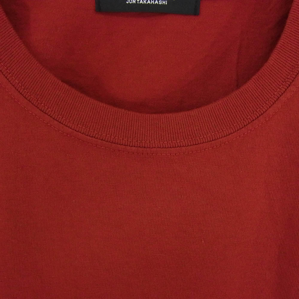 UNDERCOVER アンダーカバー 19AW UCW9806 RECORDS ACID SOUP TEE レコーズ アシッド スープ プリント クルーネック 半袖 Tシャツ レッド系 XL【極上美品】【中古】