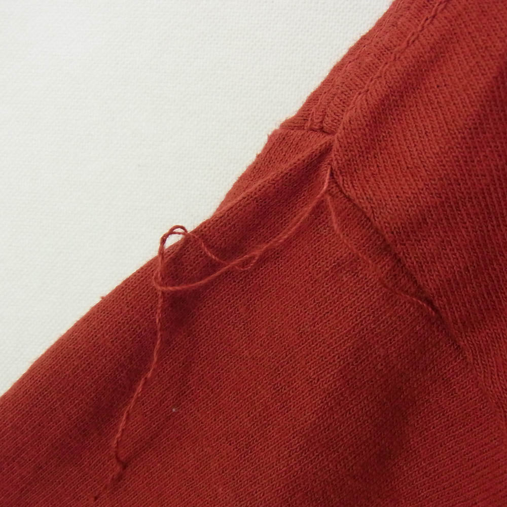 UNDERCOVER アンダーカバー 19AW UCW9806 RECORDS ACID SOUP TEE レコーズ アシッド スープ プリント クルーネック 半袖 Tシャツ レッド系 XL【極上美品】【中古】