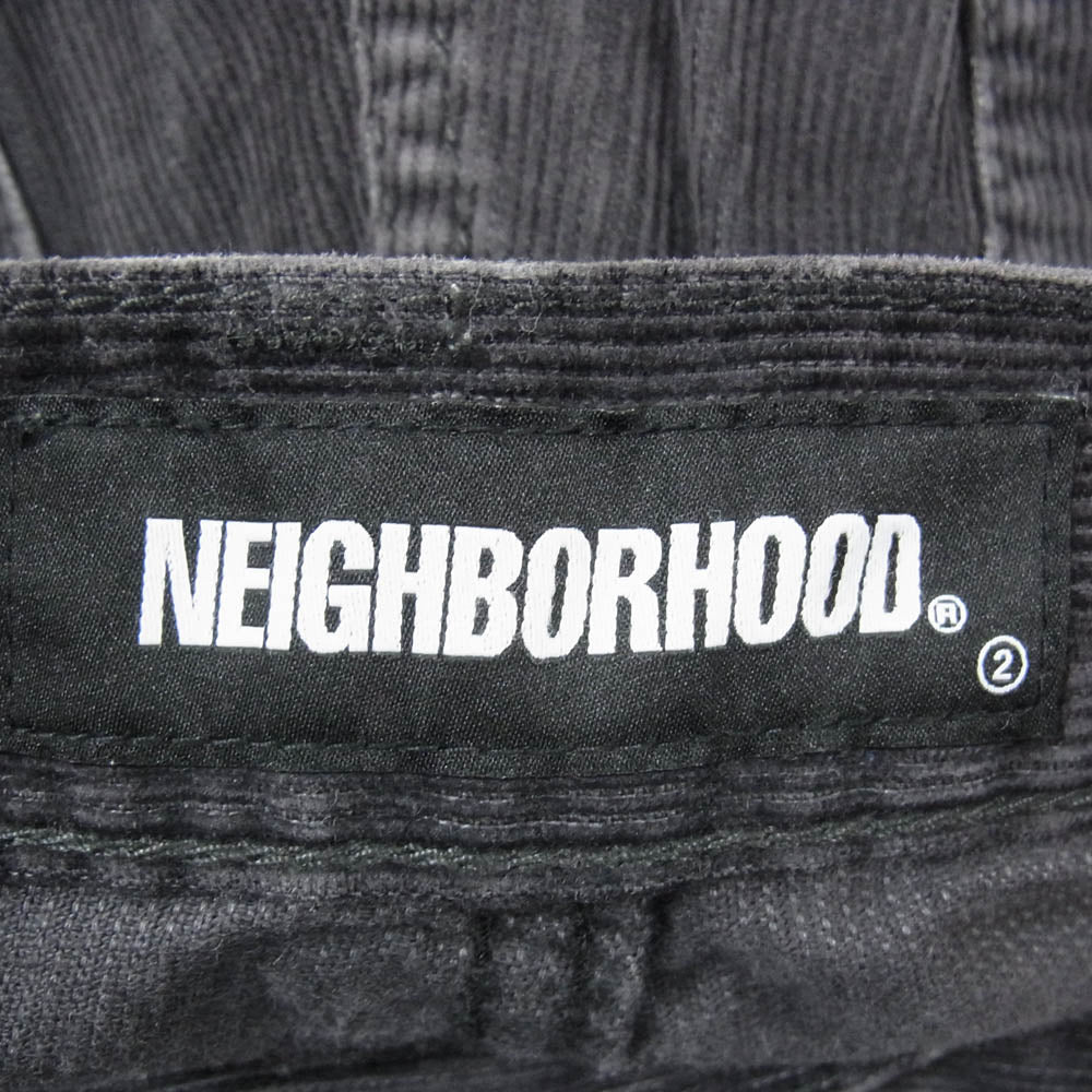 NEIGHBORHOOD ネイバーフッド 20AW 202XBNH-PTM14 WC.DP NARROW CE-PT コーデュロイ パンツ ブラック系 S【中古】