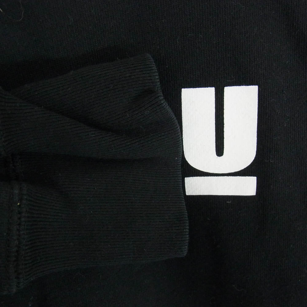 UNDERCOVER アンダーカバー UB0C4801-3 Uロゴ プリント クルーネック スウェット シャツ トレーナー ブラック系 XL【中古】