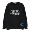 UNDERCOVER アンダーカバー 19AW UCW9805 RECORDS ACID SOUP SWEATSHIRT レコーズ アシッド スープ プリント クルーネック 半袖 スウェット シャツ ブラック系 4【中古】