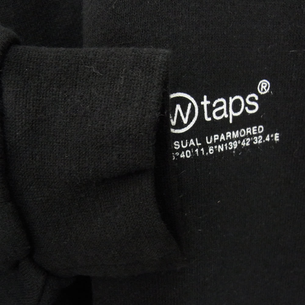 WTAPS ダブルタップス 21SS 212ATDT-CP02S OG CREW NECK クルーネック ロゴ スウェット トレーナー ブラック系 X05【中古】