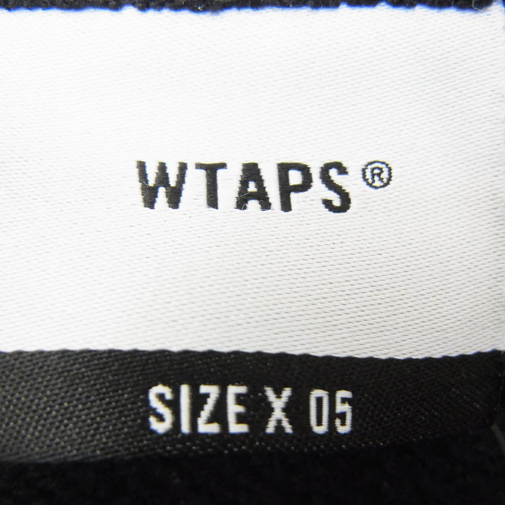 WTAPS ダブルタップス 21SS 212ATDT-CP02S OG CREW NECK クルーネック ロゴ スウェット トレーナー ブラック系 X05【中古】