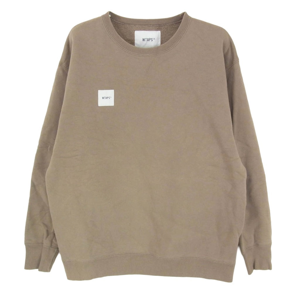 WTAPS ダブルタップス 20AW 202ATDT-CSM09 HOME BASE CREW NECK ホーム ベース クルーネック スウェット トレーナー ブラウン系 X02【中古】