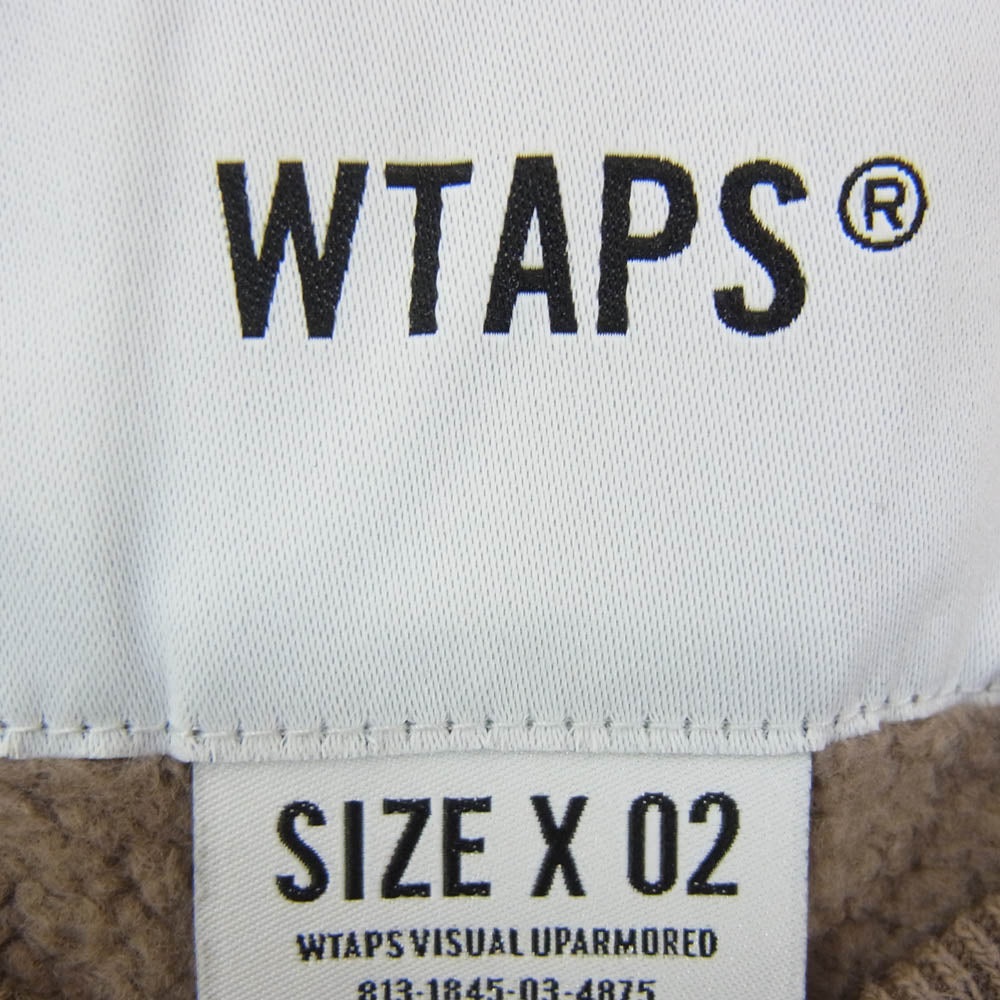 WTAPS ダブルタップス 20AW 202ATDT-CSM09 HOME BASE CREW NECK ホーム ベース クルーネック スウェット トレーナー ブラウン系 X02【中古】
