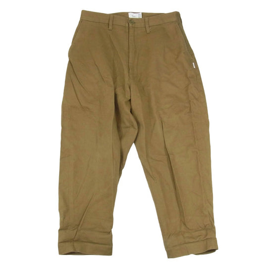 WTAPS ダブルタップス 22SS 221BRDT-PTM04 UNION TROUSERS COTTON.TWILL ユニオン トラウザーズ コットン ツイル パンツ ブラウン系 X01【中古】