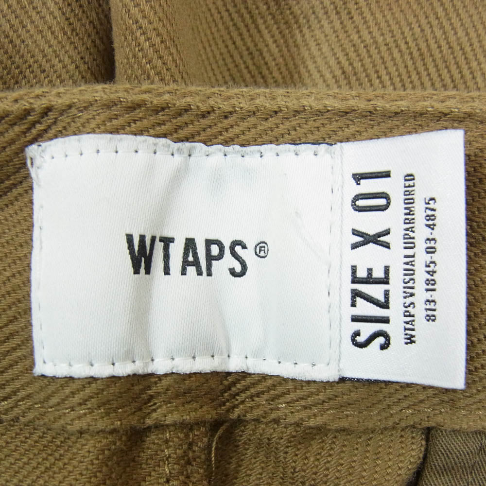 WTAPS ダブルタップス 22SS 221BRDT-PTM04 UNION TROUSERS COTTON.TWILL ユニオン トラウザーズ コットン ツイル パンツ ブラウン系 X01【中古】