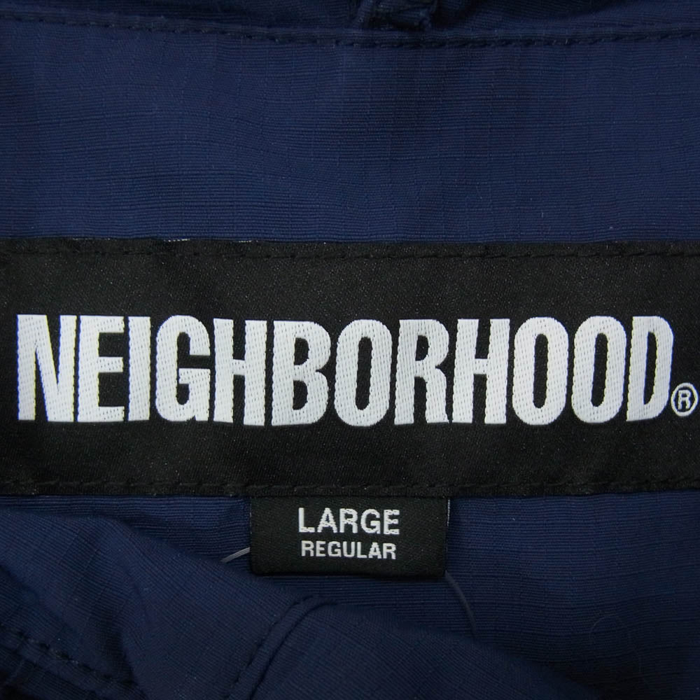 NEIGHBORHOOD ネイバーフッド 23SS 231TSNH-JKM03 ANORAK JACKET アノラック ジャケット ネイビー系 L【中古】