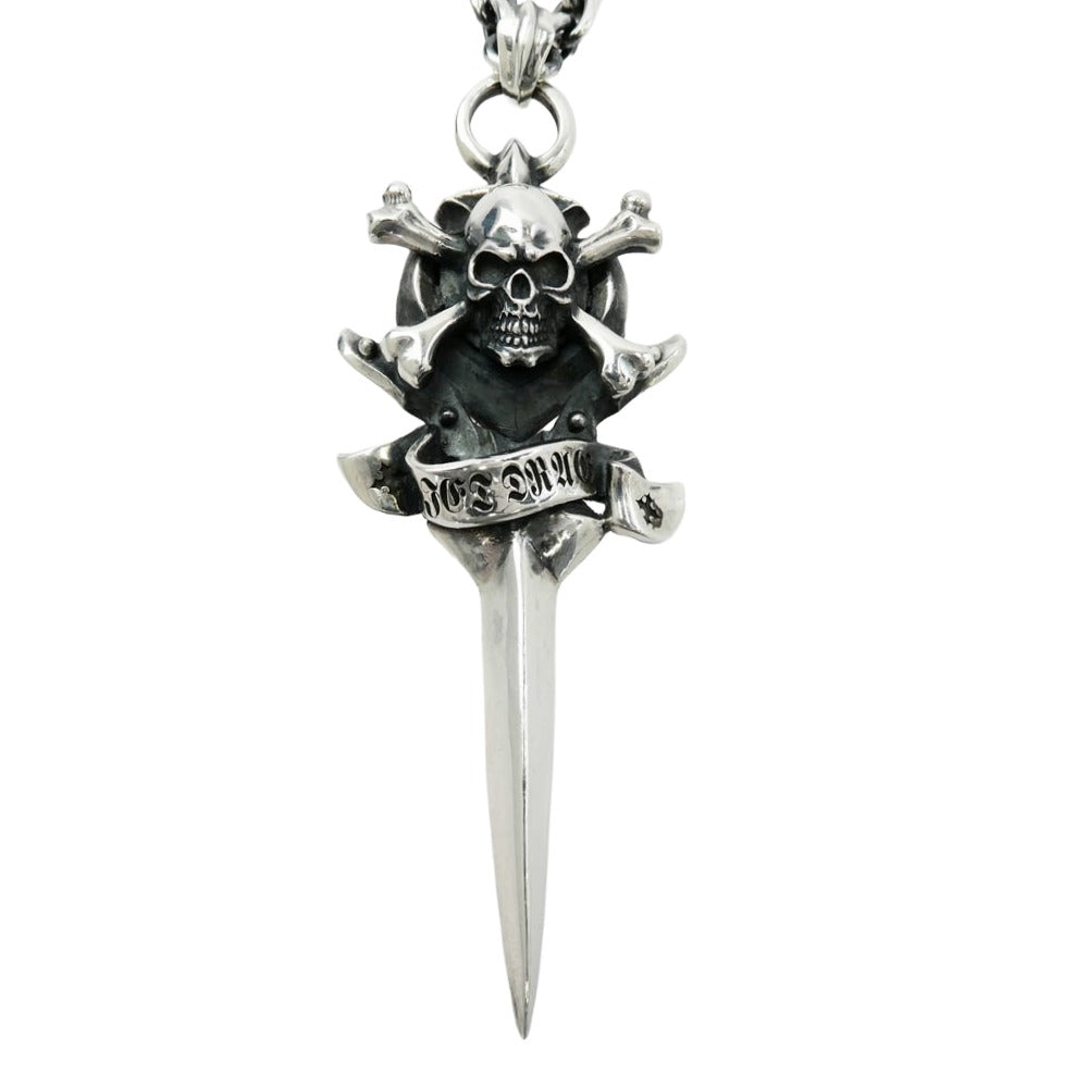 L.S.D エルエスディー ラウドスタイルデザイン Loud Style Design LSD スカルダガー ペンダント ネックレス シルバー系【中古】