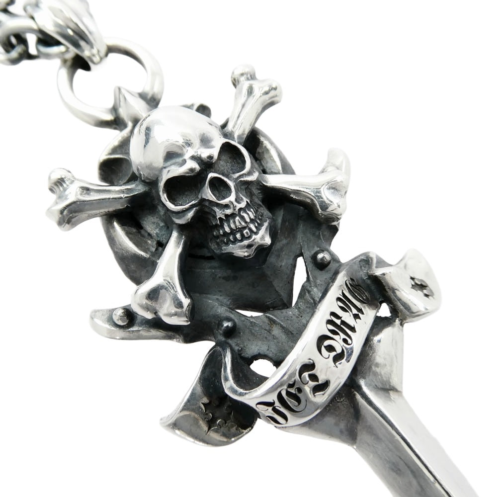 L.S.D エルエスディー ラウドスタイルデザイン Loud Style Design LSD スカルダガー ペンダント ネックレス シルバー系【中古】