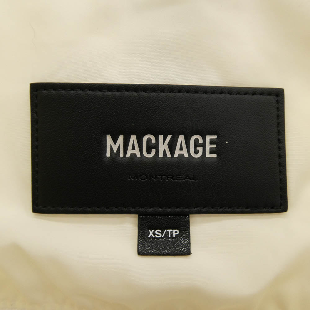 マッカージュ JOYCE-Z ライト ダウン ジャケット オフホワイト系 XS【中古】