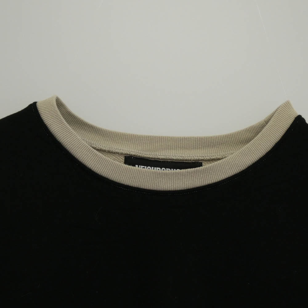 NEIGHBORHOOD ネイバーフッド 21SS 211UWNH-CSM04 YOKE C-REW LS ポケット付 パネル クルーネック スウェット ベージュ系 L【中古】
