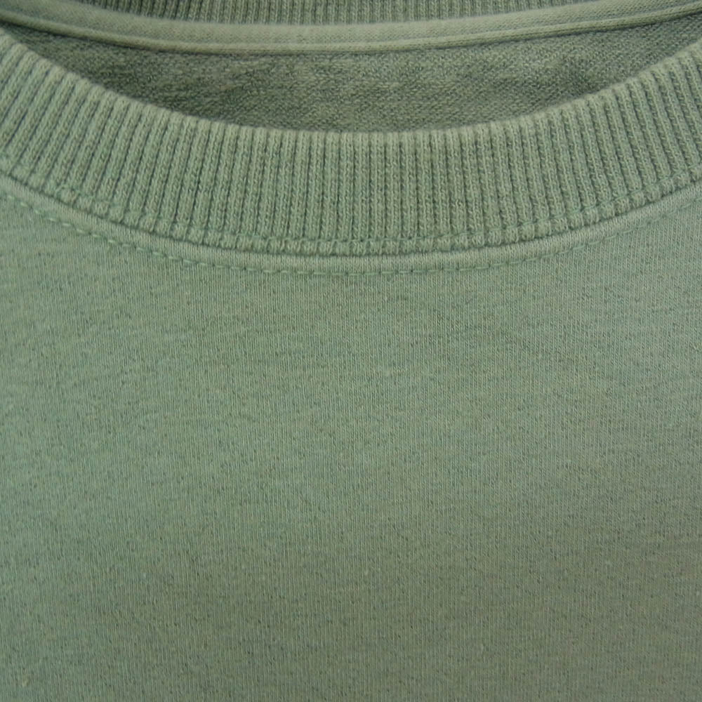 NEIGHBORHOOD ネイバーフッド 20AW 20237NH-CSM01 LIGHT-P/C-CREW.LS クルーネック ポケット付 ロゴプリント スウェット グリーン系 XL【中古】