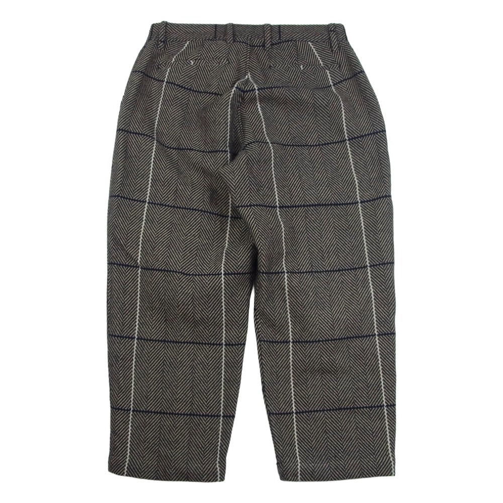 NEIGHBORHOOD ネイバーフッド 20AW 202AQNH-PTM06 ウール チェック スラックス パンツ ブラック系 ベージュ系 S【中古】