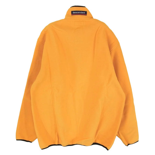 DESCENDANT ディセンダント 23AW 232ATDS-CSM36 HUMMING FLEECE PULLOVER ハミング フリース プルオーバー スナップT ジャケット イエロー系 3【新古品】【未使用】【中古】