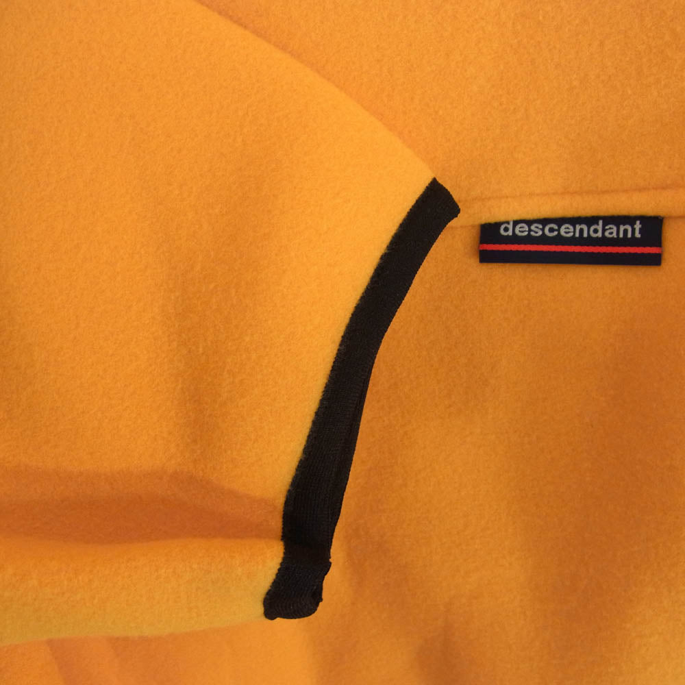 DESCENDANT ディセンダント 23AW 232ATDS-CSM36 HUMMING FLEECE PULLOVER ハミング フリース プルオーバー スナップT ジャケット イエロー系 3【新古品】【未使用】【中古】