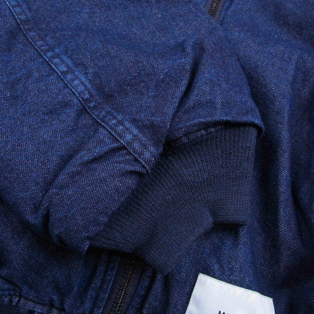 WTAPS ダブルタップス 22AW 222WVDT-JKM06 JFW-04 Jacket Cotton Denim Indigo コットン インディゴ デニム ジャケット ブルゾン 中綿 ボンバージャケット インディゴブルー系 03【新古品】【未使用】【中古】