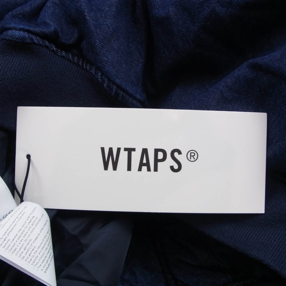 WTAPS ダブルタップス 22AW 222WVDT-JKM06 JFW-04 Jacket Cotton Denim Indigo コットン インディゴ デニム ジャケット ブルゾン 中綿 ボンバージャケット インディゴブルー系 03【新古品】【未使用】【中古】