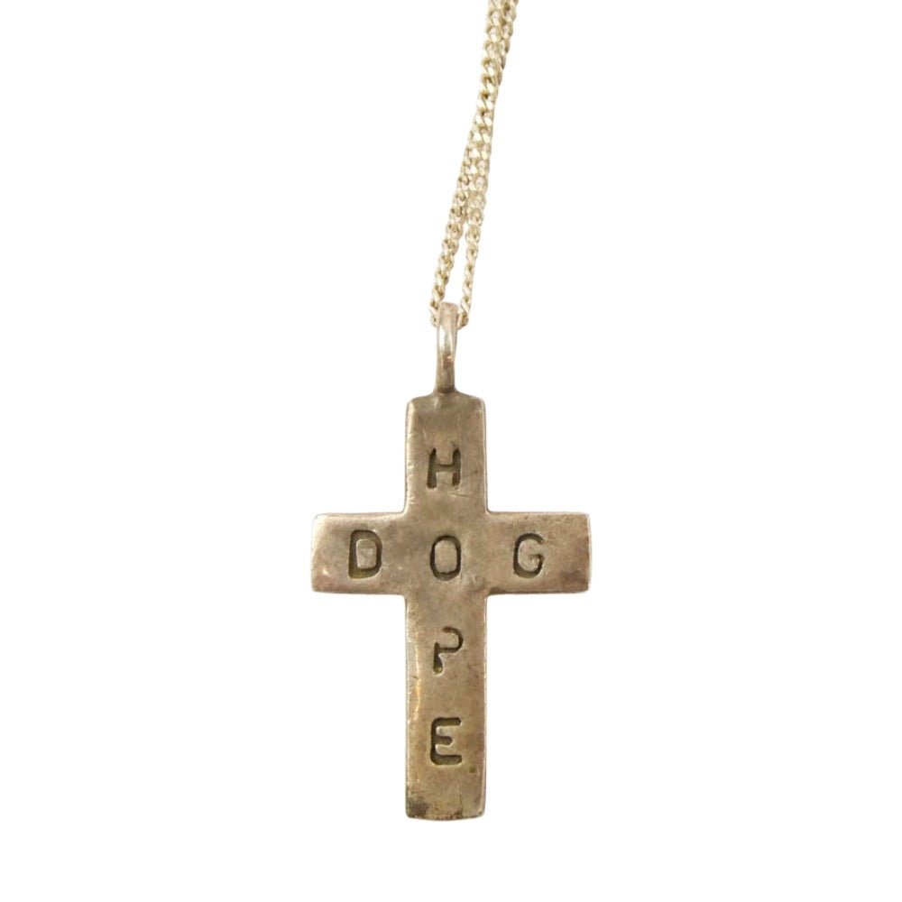 ROTTWEILER ロットワイラー DOG HOPE クロス ネックレス シルバー系【中古】
